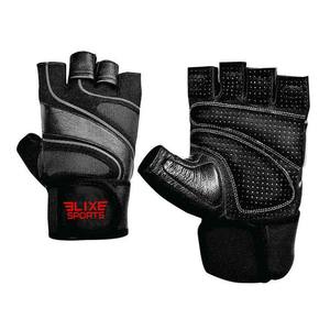 Guantes de Levantamiento de Pesas Unisex ELIXE SPORTS de Poliéster Transpirable con Soporte para Muñeca, Ligeros, Antideslizantes y con Cierre de Velcro - Product Image 4