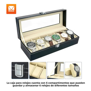 Organizer <b>Case</b> <b>Display</b> <b>Case</b> for Watches, Jewelry, and Jewelry Box - Assorted Colors - Product Image 6