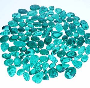 Cabujón de malaquita natural, piedras preciosas de cuarzo sueltas, fabricación de joyas finas, piedras preciosas, lote al por mayor, forma de mezcla - Product Image 1