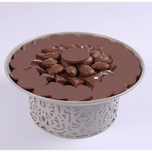 Cuenco para servir chocolate de Metal plateado de la mejor calidad, diseño fabuloso, mesa decorativa, dulce de Chocolate cuenco, proveedores de Chocolate - Product Image 6
