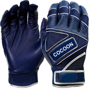 Gants de frappe de baseball personnalisés OEM Elite, confort professionnel, poignée en cuir lisse, respirant, dos personnalisable, logo couleur, main droite/gauche - Product Image 4