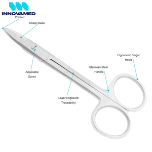Ciseaux de podologie en acier inoxydable de haute précision, lame courbée, coupe-ongles épais pour les professionnels des soins des pieds et de la pédicure - Product Image 2