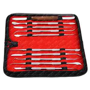 Juego de 10 Herramientas de Escultura de Cera y Arcilla de Acero Inoxidable de Alta Calidad, Reutilizables, con Doble Punta - Product Image 1