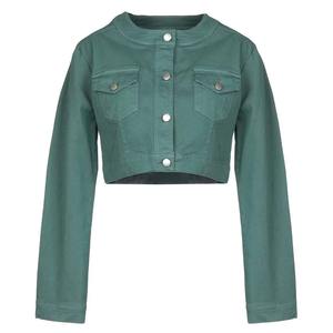 Chaqueta vaquera de moda para mujer con logotipo personalizado ribete de piel acogedor y aspecto desgastado para el invierno - Product Image 3