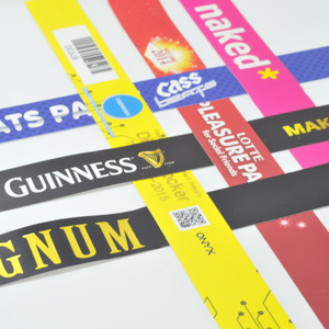 [AnyWristband] Pulsera Personalizada Impermeable para Eventos, Fácil Distribución, Correa a Todo Color, Pulsera de Tyvek, Tipo Individual, 25 mm (1\") - Product Image 3