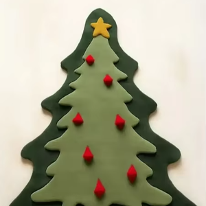 Forme d'arbre de Noël irrégulière fait à la main géométrique nouvelle-zélande laine moderne tapis à poils hauts 4*6-9 * 12ft doux bureau à domicile salon - Product Image 1