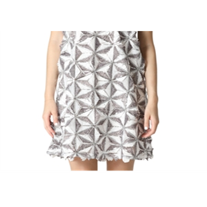 Abito da donna Gracia bianco taglia M, modello dritto con motivo geometrico glitterato - Product Image 6