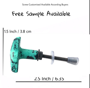 Tiradores de muebles de hierro fundido modernos de estrella azul, tiradores de calidad de exportación ColourWash, puerta de cocina, cajón de armario para armario de dormitorio - Product Image 3