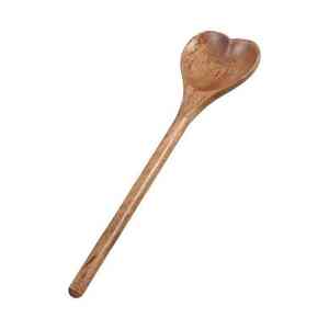 Cuchara de Madera Maciza con Mango Largo para Utensilios de Cocina Antiadherentes, Ecológica, Apta para Lavavajillas, Utensilio Sostenible de la India - Product Image 2
