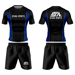 ชุดเสื้อรัดกล้ามเนื้อและกางเกงขาสั้นสำหรับผู้ชาย MMA BJJ แบบสั่งทำพิเศษ แห้งเร็ว ระบายอากาศได้ดี กระชับพอดีตัว เป็นมิตรกับสิ่งแวดล้อม เหมาะสำหรับการฝึกซ้อม ประสิทธิภาพการใช้งานที่เพิ่มขึ้น - Product Image 5