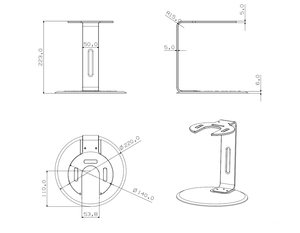 Viewpro ขาตั้งสำหรับทดสอบวงแหวนอะลูมิเนียมอัลลอย - Product Image 6