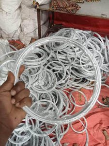 โคมไฟในร่มทำด้วยมือขนาด32ซม. ตัวกรองแสงวงแหวนโลหะเส้นใยธรรมชาติเป็นมิตรกับสิ่งแวดล้อม - Product Image 4