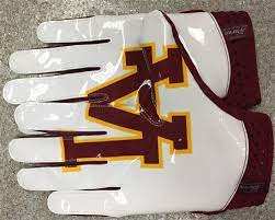 Gants de football américain personnalisés Gants de football américain à paume haute et collante Gants de football américain à dos sublimé - Product Image 4