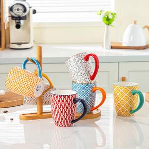 Mug en céramique à motif imprimé magnifique - Cadeau esthétique mignon pour la fête des mères, compatible lave-vaisselle et micro-ondes, personnalisable, avec poignée ergonomique - Product Image 6