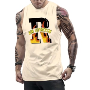 Débardeur de sport XL pour homme, coupe musclée, respirant, tendance, personnalisable, pour entraînement fitness - Product Image 1