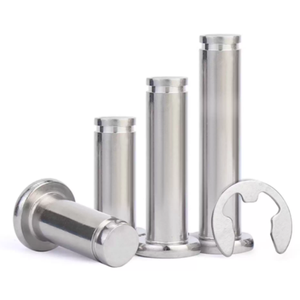 Goupille cylindrique à tête plate fendue en acier inoxydable - Product Image 1