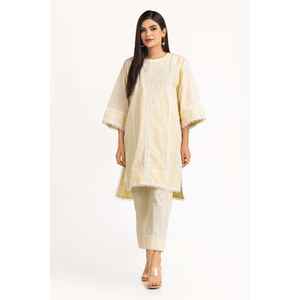 Conjunto de Camisa y Pantalón de Manga Tres Cuartos Teñidos con Hilo para Uso Diario WGK-YDS-DY-2502 - Product Image 4