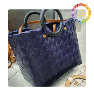 Bolsa de plástico duradera con asa | Varios tamaños y colores adecuados para las compras diarias | Listo para enviar - Product Image 1