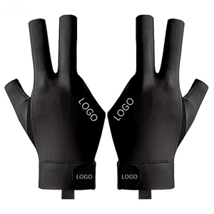 Gants de snooker personnalisables en polyester à 3 doigts, séchage rapide, fermeture à enfiler, durables, antidérapants et respirants pour <span class=keywords><strong>billard</strong></span> unisexe - Product Image 1