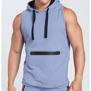Gym Street Pull à capuche sans manches Veste à capuche pour homme Vêtements décontractés Sweats à capuche avec logo et design personnalisés - Product Image 6