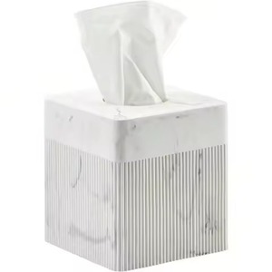 Caja de pañuelos decorativa de metal y soporte de diseño moderno, duradero, hecho a mano, independiente para baño, sala de estar, dormitorio - Product Image 6