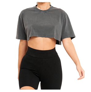 T-shirts de qualité supérieure pour femmes 100% coton brodé personnalisé Style d'été décontracté - Product Image 1