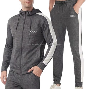 Haute qualité hommes pull veste gym pantalon jogging hommes survêtement sweats hommes sweats à capuche ensemble deux pièces sweats à capuche - Product Image 2