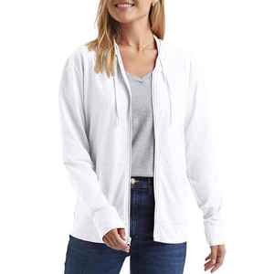 Sudadera con Capucha y Cremallera para Mujer, Informal, Holgada, de Forro Polar, Estilo Urbano, con Logotipo Personalizado, Top de Moda - Product Image 1