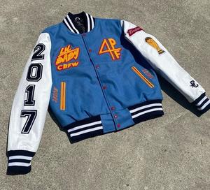 Veste universitaire personnalisée de haute qualité pour hommes, style streetwear d'hiver, col montant, motif logo, nouveau service OEM - Product Image 5