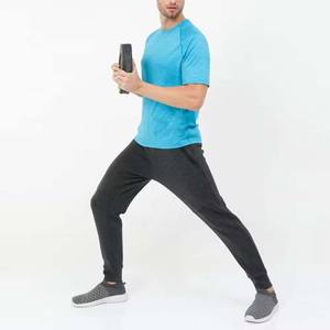 T-shirt Hip Hop à manches courtes pour hommes en gros de haute qualité coton respirant Slim Fit solide Jersey vêtements vêtements 2025 - Product Image 5