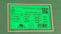 WOER 2:1 ID 1mm 2mm 3mm 4mm 6mm 80mm 90mm 100mm 250mm 300mm 125C 150C RoHS Tube thermorétractable sans halogène VW-1