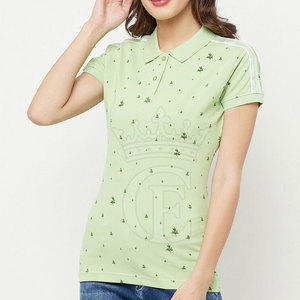 Gran oferta de polos para mujer, polos hechos a medida para mujer, polos de mujer de Color sólido - Product Image 2