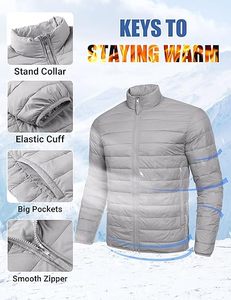 2025 Premium Cálido impermeable ligero aislado invierno prendas de vestir exteriores moda Streetwear a granel al por mayor - Product Image 2