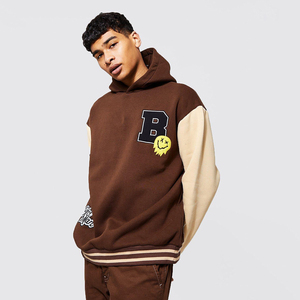 Sweats à capuche surdimensionnés pour hommes d'automne avec broderie en tissu polaire personnalisé Meilleurs fabricants de vêtements Sweat à capuche avec logo personnalisé pour hommes - Product Image 6