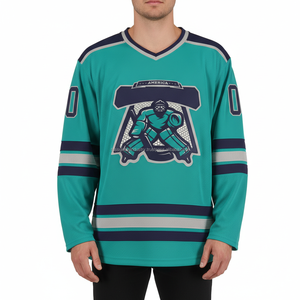 Jersey de Hockey sobre Hielo Ligero y Transpirable con Impresión Digital Personalizada, Producción al por Mayor, Ropa Deportiva de Alta Calidad, Marca Privada OEM - Product Image 1