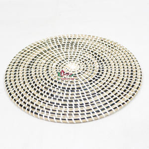 Artex Dong Thap Factory Handwoven <b>Seagrass</b> <b>Placemats</b> Round Table Mats for Rustic and Boho Dining Decor - Product Image 6