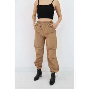 Pantalon parachute élastique camel - Camel - Product Image 2