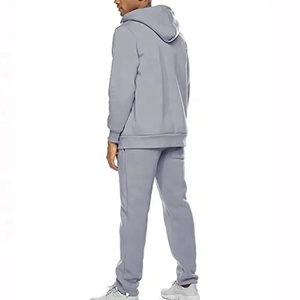 Survêtement pour hommes avec logo personnalisé Survêtement à capuche simple et épais Double couche 100% coton pour hommes - Product Image 3