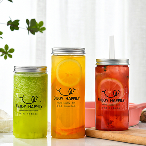 Vente en gros de bouteilles droites en plastique PET de 300ml/400ml/500ml de qualité alimentaire pour le thé au lait, les jus de fruits, les sodas et le café - Product Image 3
