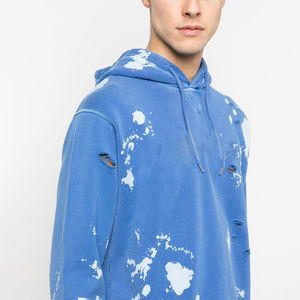 Sweat-shirts à capuche avec logo brodé délavé, pull-over pour hommes, streetwear personnalisé, sweat-shirt délavé anti-rides, service personnalisé - Product Image 5