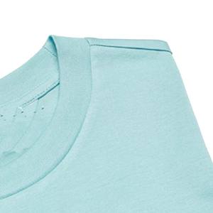 Camiseta con logotipo de serigrafía personalizada para hombre Camiseta de algodón orgánico pesado con cuello redondo de talla grande Camiseta lisa de gran tamaño Tela tejida - Product Image 5