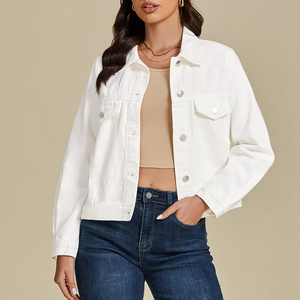 Veste en jean pour femmes Jean Fashion Loose Long Sleeve Denim Jackets Oversize Women's Slim Fit Denim Jeans Jacket - Product Image 6