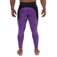 Leggings pour hommes Running Gym Yoga Pants Respirant Polyester Tissu extensible Leggings pour hommes Service OEM