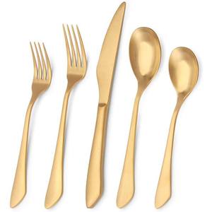 Factory Luxury <b>Personalized</b> Cutlery <b>Set</b> Stainless Steel Gold Plated Royal Vintage Wedding Luxury <b>Gift</b> - Product Image 1