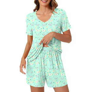 Ensemble deux pièces personnalisé couleur unie, haut de gamme, le plus vendu, chemise à manches courtes et short pour femme 2026 - Product Image 3