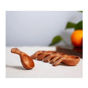 Cuchara de madera de acacia para azúcar, minicuchara de madera de acacia personalizada de fábrica para té, exfoliante de azúcar, especias, precio al por mayor - Product Image 6