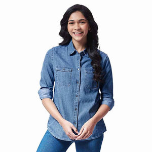 Gran oferta de alta calidad 2025, camisas vaqueras para mujer, nuevas camisas vaqueras Vintage, gran oferta, Camisa vaquera de moda para mujer - Product Image 3