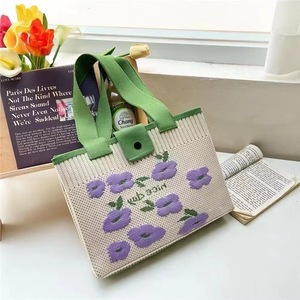 Prêt à Expédier Style Coréen Fleur 3 Tricoté Sac À Main Produit Régional De Vêtements - Product Image 1