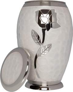 Urna de cremación para cenizas humanas-Tamaño adulto-Hecha a mano en latón-Exhibir urna en casa o en nicho en el columbario-Modelo Talia - Product Image 2