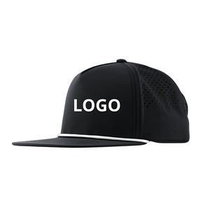 Casquette OEM à 5 panneaux découpée au laser avec logo personnalisé Casquette à bord plat Casquette de golf unisexe ajustable avec accent en corde Fabriqué au Vietnam pour l'extérieur - Product Image 3